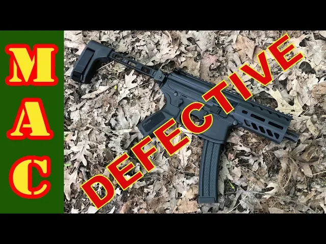 sig mpx-k 9mm pistol - bad luck strikes again.